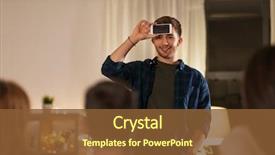  Presentation with entertainment - Slide set with friendship leisure and entertainment concept background and a tawny brown colored foreground