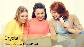  Presentation with healthcare technology internet of things - Beautiful PPT layouts featuring friendship money technology and internet backdrop and a yellow colored foreground