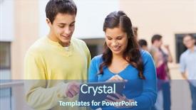  Presentation with technology students - Beautiful theme featuring friendship people technology and education concept - group of smiling students with tablet pc computer outdoors backdrop and a ocean colored foreground