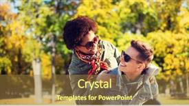  Presentation with international - Slide deck featuring friendship season international and people concept - happy teenage couple in shades having fun over autumn park background background and a tawny brown colored foreground