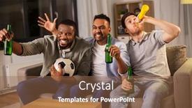  Presentation with ball sports - Slides enhanced with friendship-sports-and-entertainment-concept background and a tawny brown colored foreground