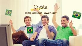  Presentation with entertainment - Amazing PPT layouts having friendship sports and entertainment concept backdrop and a cream colored foreground