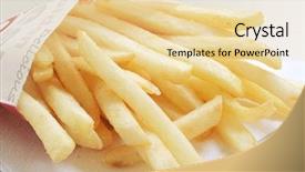  Presentation with danone supply chain - Beautiful presentation featuring fries from a fastfood chain backdrop and a  colored foreground