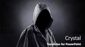  Presentation with ghost - Slide set enhanced with frightening-ghost-in-the-darkness background and a wine colored foreground