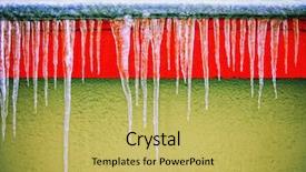  Presentation with filter - Amazing theme having frigid - icicles hanging down backdrop and a  colored foreground