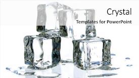  Presentation with ice - PPT layouts enhanced with frigorifique - ice cubes background and a  colored foreground