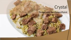  Presentation with green onions and bulb onion - Slides enhanced with frikeh fire-roasted green wheat background and a  colored foreground