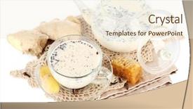  Presentation with milk tea - Slide deck enhanced with frisian - teapot and cup of tea background and a cream colored foreground