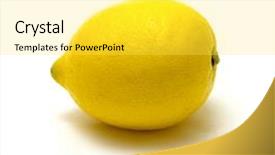  Presentation with lemon - Colorful PPT theme enhanced with friuts - close-up view of lemon backdrop and a white colored foreground