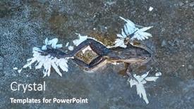  Presentation with winter ice - Audience pleasing slide set consisting of frog-frozen-to-death backdrop and a gray colored foreground