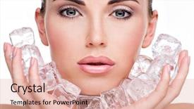  Presentation with beautiful skin - Audience pleasing slide deck consisting of froid - beautiful young woman applies backdrop and a coral colored foreground