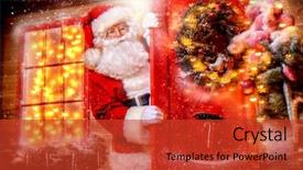  Presentation with miracles - Amazing PPT layouts having from behind the door backdrop and a red colored foreground