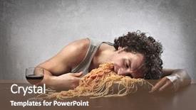  Presentation with schools out - Presentation theme with from eating too much background and a tawny brown colored foreground