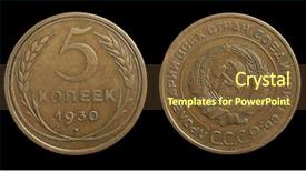  Presentation with soviet union - Theme featuring from soviet union 1930 background and a tawny brown colored foreground