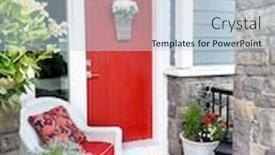  Presentation with orange spilled paint - Audience pleasing presentation consisting of front-door-painted-orange backdrop and a lemonade colored foreground