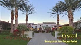  Presentation with luxury - Amazing slide deck having fa - front entrance fa x8dade backdrop and a tawny brown colored foreground