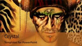  Presentation with animal print - Beautiful slides featuring front of a animal print backdrop and a gold colored foreground