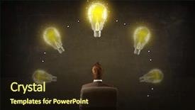  Presentation with office chair - PPT layouts enhanced with front of a balckboard background and a wine colored foreground