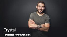  Presentation with black cat in front - Beautiful presentation theme featuring front of a black backdrop and a black colored foreground