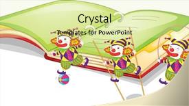  Presentation with vector - Presentation consisting of front of a book background and a soft green colored foreground