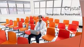  Presentation with medical laptop - Slides with front-of-a-caucasian-male background and a light gray colored foreground