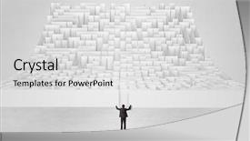  Presentation with infinity - Cool new PPT layouts with front of a curved infinity backdrop and a light gray colored foreground