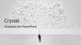  Presentation with infinity - Cool new theme with front of a curved infinity backdrop and a light gray colored foreground