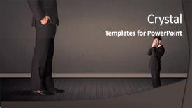  Presentation with boss anniversary - Cool new PPT layouts with front of a giant boss backdrop and a dark gray colored foreground