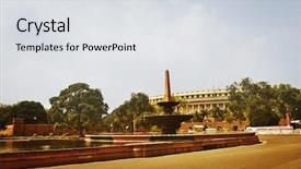  Presentation with new delhi - Slides consisting of front of a government background and a light gray colored foreground