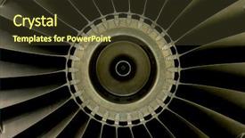  Presentation with fighter jet - Colorful theme enhanced with front of a jet backdrop and a tawny brown colored foreground