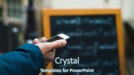  Presentation with reading table - Amazing slides having front of a restaurant backdrop and a navy blue colored foreground