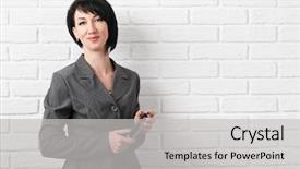  Presentation with simple business - Cool new slide set with front of a white backdrop and a light gray colored foreground