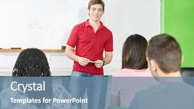  Presentation with high school - Presentation with front of blackboard in math background and a seafoam green colored foreground