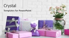  Presentation with composite material glass fiber - Presentation design enhanced with front of brick wall background background and a white colored foreground