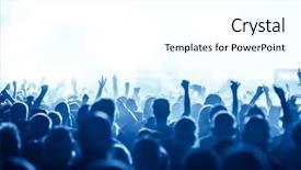  Presentation with stage lights - Slide set with front of bright stage light background and a pink colored foreground