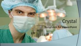  Presentation with cardiac surgery - Presentation theme enhanced with front of cardiac surgery background and a coral colored foreground