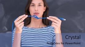  Presentation with chalk board - Slide deck having front of chalk drawing background and a  colored foreground