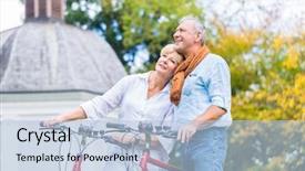  Presentation with seniors - Slides with front of chapel or church background and a  colored foreground