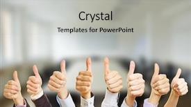  Presentation with conference - Beautiful PPT layouts featuring front of conference room backdrop and a light gray colored foreground