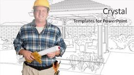  Presentation with custom - Cool new PPT theme with front of custom pergola backdrop and a  colored foreground