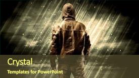  Presentation with scary - Beautiful presentation featuring front of dark scary backdrop and a tawny brown colored foreground