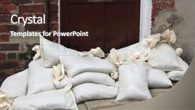  Presentation with flood - Audience pleasing PPT theme consisting of front of door act backdrop and a wine colored foreground