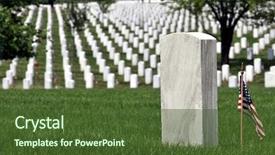  Presentation with virginia - Presentation theme having front of endless row background and a tawny brown colored foreground