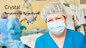  Presentation with eye surgery - Audience pleasing PPT layouts consisting of front of eye vision surgery backdrop and a lemonade colored foreground