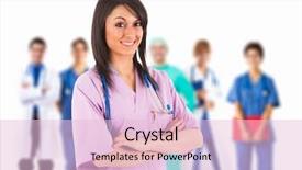  Presentation with medical training - Slide deck consisting of front of her medical background and a lemonade colored foreground