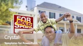  Presentation with african american sex - Slides enhanced with american football player running with the ball isolated on a gray background background and a light gray colored foreground