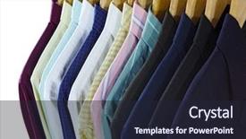  Presentation with white - PPT theme enhanced with front of shirts and suits background and a wine colored foreground