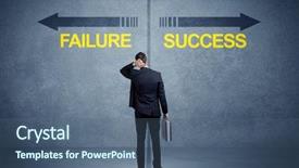  Presentation with failure - Amazing presentation having front of success and failure backdrop and a ocean colored foreground