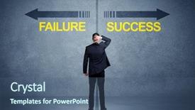  Presentation with failure - Slide set featuring front of success and failure background and a ocean colored foreground