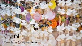  Presentation with shell - Cool new PPT theme with front of the door backdrop and a soft green colored foreground